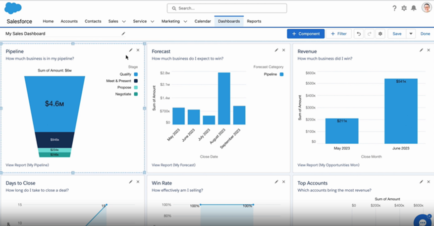 Salesforce Starter - In-built Reports and Dashboards