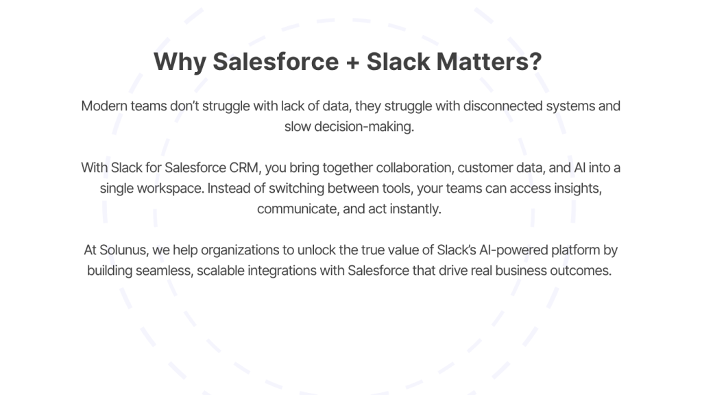 Why Salesforce + Slack Matters?